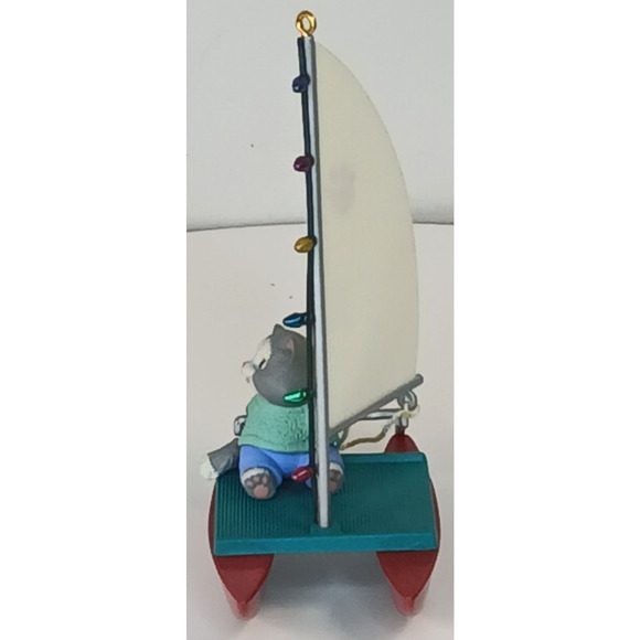 Hallmark Keepsake Ornament 1994 Kitty's Catamaran Artists' Favorites - Picture 10 of 12
